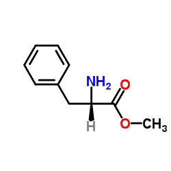 (S)-2-氨基-3-苯基丙酸甲酯结构式