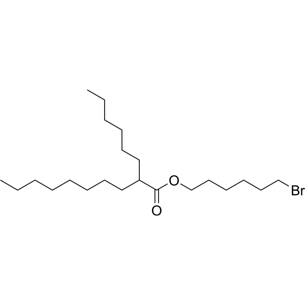 癸酸,2-己基-,6-溴己基酯结构式