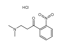 ω-Dimethylamino-o-nitropropiophenone hydrochloride Structure
