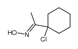 1-(1-chloro-cyclohexyl)-ethanone oxime Structure