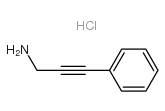 3-苯基丙-2-炔-1-胺盐酸盐结构式