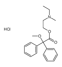 ethyl-[2-(2-methoxy-2,2-diphenylacetyl)oxyethyl]-methylazanium,chloride Structure