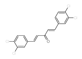 1,4-Pentadien-3-one,1,5-bis(3,4-dichlorophenyl)-, (E,E)- (8CI,9CI) Structure
