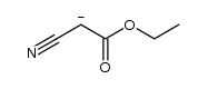 ethyl cyanoacetate anion Structure