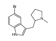 5-溴-3-[(1-甲基-2-吡咯烷)甲基]-1H-吲哚结构式