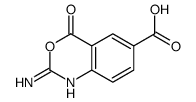 4H-3,1-Benzoxazine-6-carboxylicacid,2-amino-4-oxo-(8CI)结构式