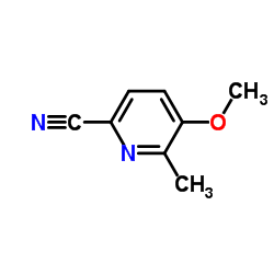 5-Methoxy-6-methyl-2-pyridinecarbonitrile结构式