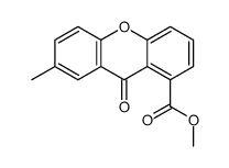 7-甲基-9-氧代-9h-氧杂蒽-1-羧酸甲酯结构式