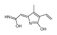 (2E)-2-(4-ethenyl-3-methyl-5-oxopyrrol-2-ylidene)acetamide结构式