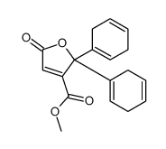 2,5-Dihydro-2,2-diphenyl-5-oxo-3-furancarboxylic acid methyl ester结构式