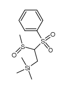 trimethyl(2-(methylsulfinyl)-2-(phenylsulfonyl)ethyl)silane Structure