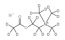 溴化乙酰胆碱-D16氘代结构式