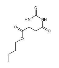 2,6-dioxo-hexahydro-pyrimidine-4-carboxylic acid butyl ester结构式