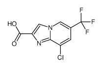 8-氯-6-(三氟甲基)咪唑并[1,2-a]吡啶-2-羧酸结构式