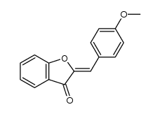 2-[(4-methoxyphenyl)methylidene]-3-oxo-2,3-dihydrobenzofuran结构式