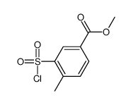 3-氯磺酰基-4-甲基-苯甲酸甲酯结构式
