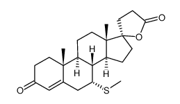 7α-Thiomethyl Spironolactone Structure