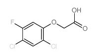 2-(2,4-dichloro-5-fluoro-phenoxy)acetic acid结构式