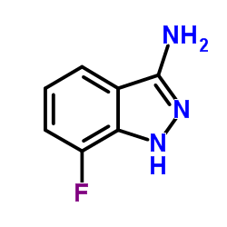 7-氟-1H-吲唑-3-胺结构式