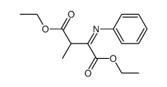 2-methyl-3-(phenylimino)succinic acid diethyl ester结构式