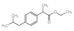 2-(4-异丁基苯基)丙酸乙酯结构式