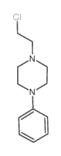 1-(2-chloroethyl)-4-phenylpiperazine Structure