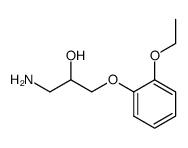 (-)-1-amino-3-(o-ethoxyphenoxy)-propan-2-ol结构式