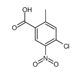 4-氯-2-甲基-5-硝基苯甲酸结构式