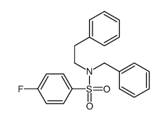 N-benzyl-4-fluoro-N-(2-phenylethyl)benzenesulfonamide Structure