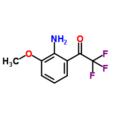 1-(2-氨基-3-甲氧基苯基)-2,2,2-三氟乙酮结构式