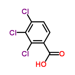 2,3,4-三氯苯甲酸结构式