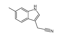 (6-methyl-indol-3-yl)-acetonitrile Structure