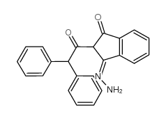 2-二苯基乙酰-1,3-茚酮-1-腙结构式