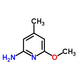 6-甲氧基-4-甲基-2-吡啶胺结构式
