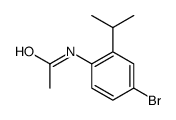 N-(4-溴-2-异丙基苯基)乙酰胺结构式