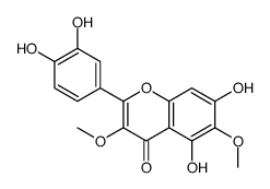 槲皮万寿菊素-3,6-二甲醚结构式