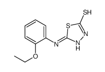 5-(2-乙氧基苯氨基)-[1,3,4]噻二唑-2-硫醇结构式