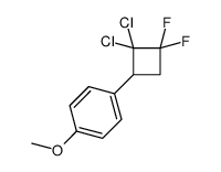 1-(2,2-dichloro-3,3-difluorocyclobutyl)-4-methoxybenzene Structure
