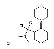4-(2-(N,N-dimethylchlorocarbonyl)cyclohexylidene)morpholin-4-ium chloride Structure