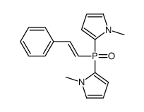1-methyl-2-[(1-methylpyrrol-2-yl)-(2-phenylethenyl)phosphoryl]pyrrole结构式
