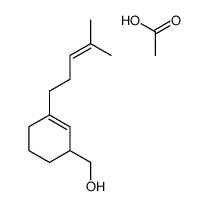 acetic acid,[3-(4-methylpent-3-enyl)cyclohex-2-en-1-yl]methanol结构式