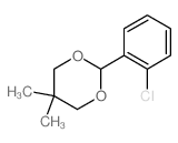 2-(2-chlorophenyl)-5,5-dimethyl-1,3-dioxane Structure