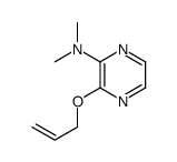 N,N-dimethyl-3-prop-2-enoxypyrazin-2-amine结构式