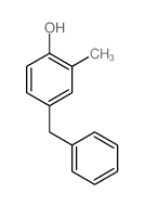 4-benzyl-2-methyl-phenol Structure