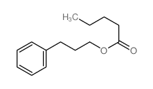 Pentanoic acid,3-phenylpropyl ester Structure