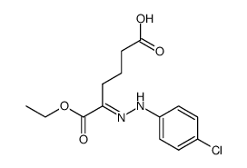 5-(2-(4-chlorophenyl)hydrazono)-6-ethoxy-6-oxohexanoic acid结构式