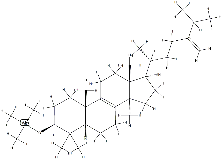 3β-Trimethylsilyloxy-24-methylenelanost-8-ene Structure