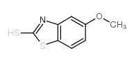 2-巯基-5-甲氧基苯并噻唑结构式