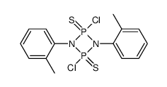 2,4-dichloro-1,3-di-o-tolyl-cyclodiphosphazane-2,4-disulfide结构式