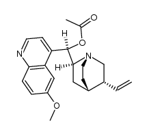 (9S)-9-acetate- 6'-Methoxy-Cinchonan-9-ol Structure